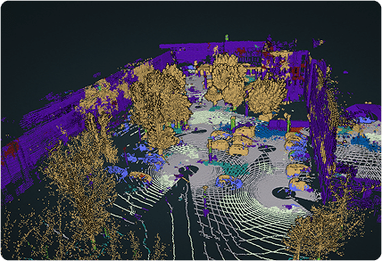 View of a construction site monitored in real time by an Inspemon machine.