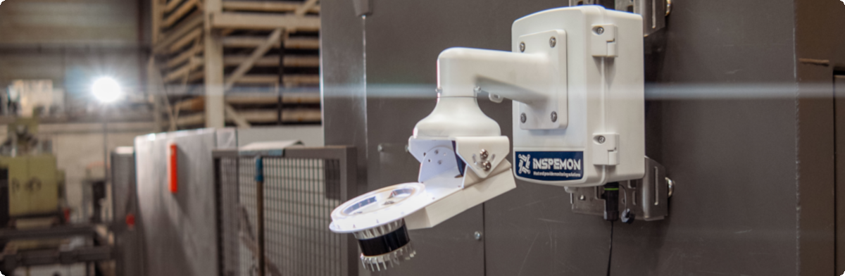 Industrial monitoring device by Inspemon, designed for real-time infrastructure and data acquisition.